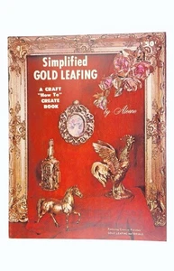 Vintage Simplified Gold Leafing Booklet By Aleene 1968 Crafting Project 14 Pages - Picture 1 of 2