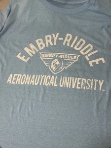 Embry-Riddle Aeronautical University, XXL lightweight blue T-shirt - Picture 1 of 4