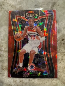 Alexandre Sarr 2024/25 Panini Select Mezzanine Red Ice Prizms RC #399 Wizards - Imagen 1 de 3