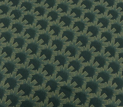 Tela de algodón verde dorada noche y día Jinny Beyer RJR moda BTHalfY #30 Foto 1 de 4