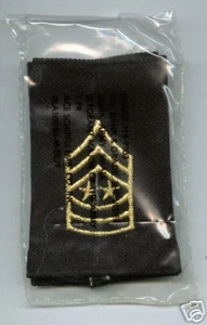SERGEANT MAJOR OF THE ARMY OBSOLETE SHOULDER BOARDS - DEALER LOT OF 10 PAIRS NIP - Picture 1 of 1