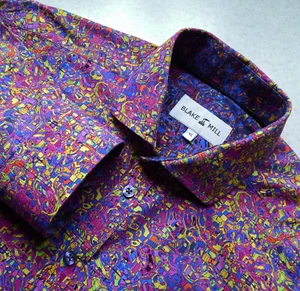 Blake Mill Men's Multicolored Festive Abstract Shirt Size XL - Picture 1 of 7