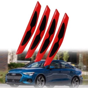 Carbon Fiber Door Anti-collision Strip Warning Decorative Sticker For Audi A3 - Picture 1 of 16