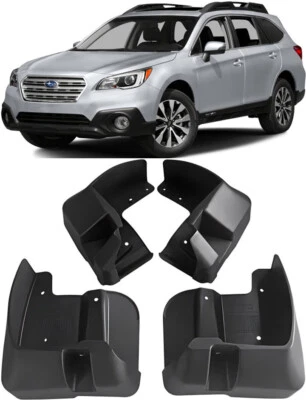 Genuine Front & Rear Splash Guards Mud Flaps Fender FOR 2015-2019 Subaru Outback - Image 1 of 4