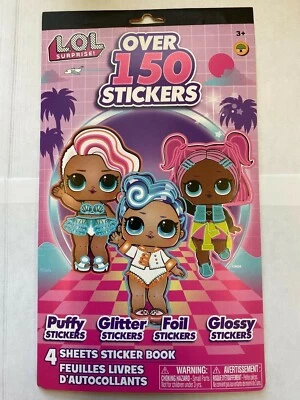 L.O.L. Libro de pegatinas sorpresa (4 hojas) favores de fiesta suministros para maestros recompensa cumpleaños Foto 1 de 3