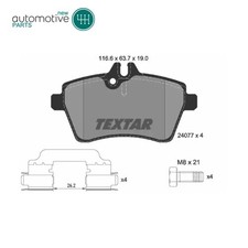 Front TEXTAR 2407702 For MERCEDES-BENZ W169, W245