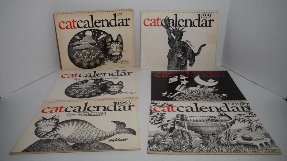 6 B Kilban catcalendars 1977 1979 1980 1981 1982 1983 - Image 1 of 4