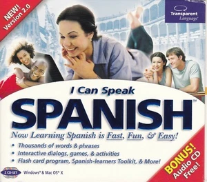 I Can Speak Spanish (PC, Windows and Mac, 2006, 2-Disc Set) - Picture 1 of 2