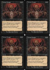 MTG: VICIOUS HUNGER Nemesis COMMON; played, Excellent condition x4
