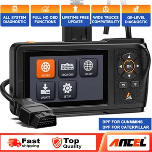 For Cunmmins & Caterpillar Heavy Duty Truck OBD Scanner Diagnostic DPF Regen - Picture 1 of 10
