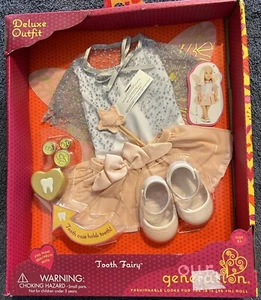 Our Generation Tooth Fairy Outfit with Wings & Star Wand Accessory 18" Dolls - Picture 1 of 2