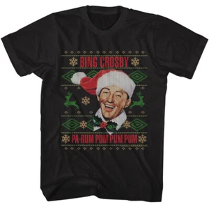 Bing Crosby Pa-Rum Pum Pum Pum Christmas Men's T Shirt Jazz Music Movie Merch - Picture 1 of 5