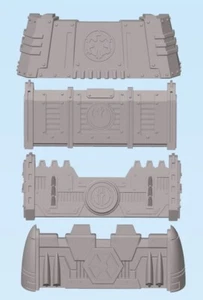 Star Wars Legion 3d gedruckte Barrikaden x3, 4 verschiedene Fraktionen - Blockaden - Bild 1 von 44