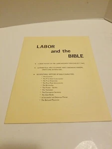 1972 book - LABOR AND THE BIBLE - Picture 1 of 8