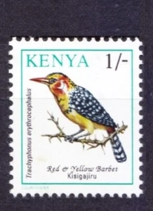 Red-and-yellow Barbet, Birds, Kenya 1993 MNH - Picture 1 of 1