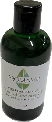 AROMABAR Natürliches Rasieröl mit Teebaum Pfefferminze & Limette 125ml
