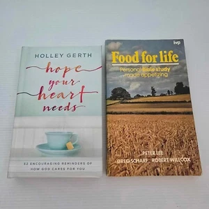 Hope Your Heart Needs and Food For Life - Personal Bible Study - Encouraging - Picture 1 of 12