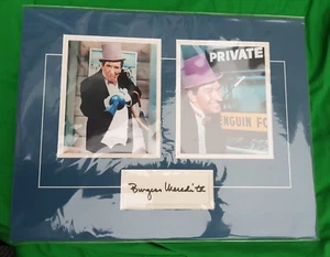 Batman 1966 Penguin Burgess Meredith Signed Autograph Hand signed Matted - Picture 1 of 4