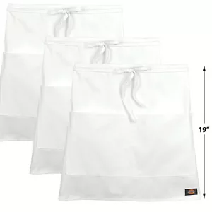 Paquete de 3 delantales de media cintura Dickies Chef de 19" de largo, uniforme de restaurante DC516 - Imagen 1 de 1
