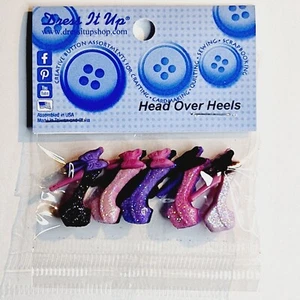 Dress It Up Novelty Buttons - Head Over Heels - Crafts, Jewellery, Cake Making - Picture 1 of 2