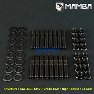 Nickel Grade 10.9 Exhaust Manifold Stud Nut For 05~09 TOYOTA 90080-12008 (x16) - Picture 1 of 12