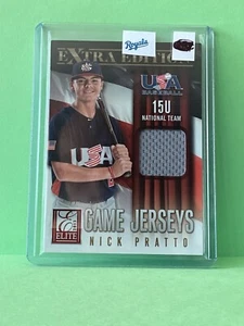 Nick Pratto 2013 Panini elite extra edition 18U GU jersey patch rookie card - Picture 1 of 1
