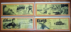 SET of 4 Elvis Presley Movie Playbills - EA. SEALED on Foam Core w/ Shrink Wrap - Picture 1 of 5