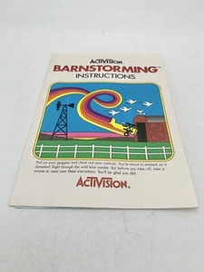 Folleto de instrucciones manual Barnstorming Atari 2600 solamente - Imagen 1 de 3