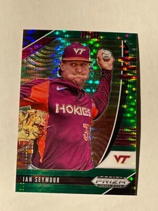Tarjeta de béisbol 2020 Panini Prizm selecciones del draft de IAN SEYMOUR verde Prizm - Imagen 1 de 1