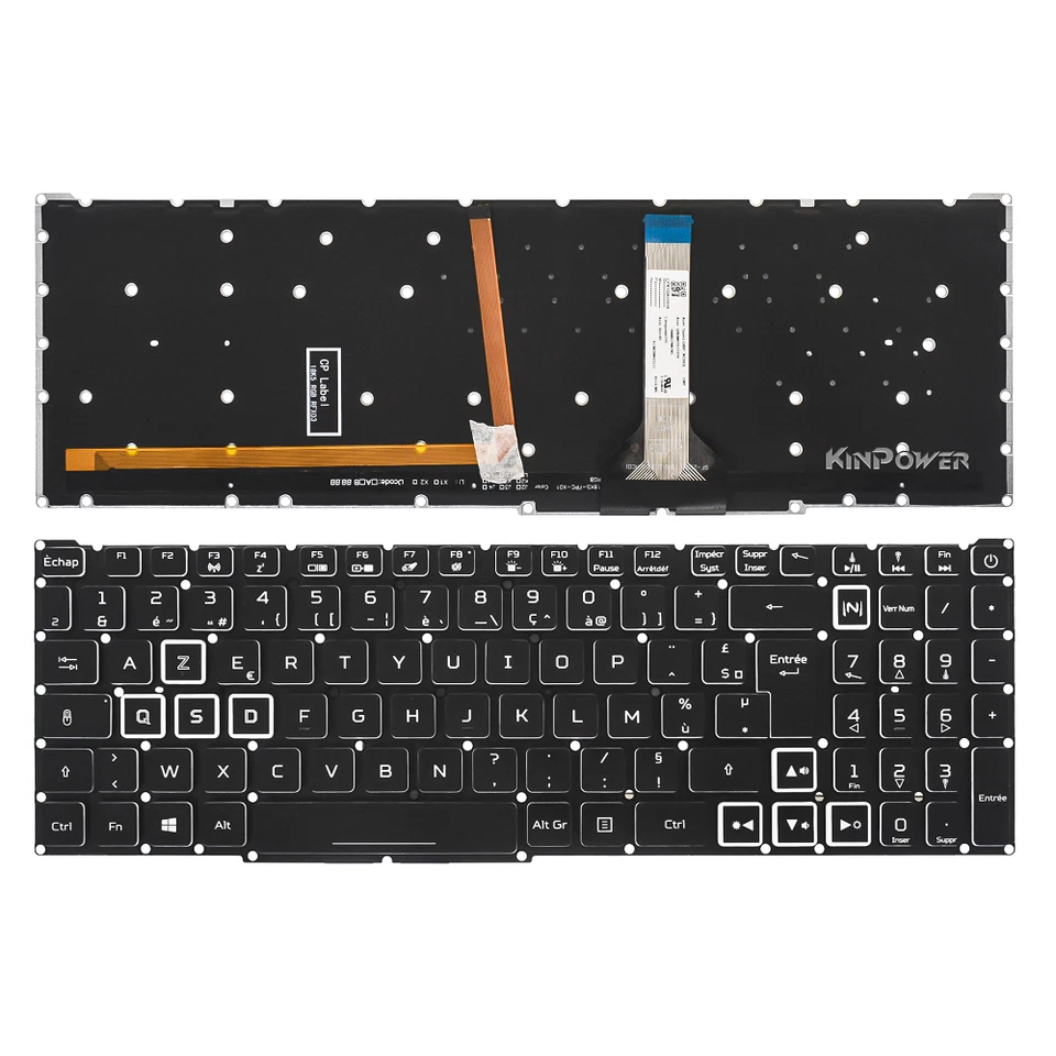 Clavier Azerty Français Pour Acer Nitro 5 AN515-55