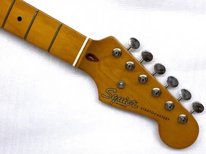 Genuine Fender Squier Strat 50s Style Vintage HEADSTOCK TINTED Classic Vibe Neck - Picture 1 of 18