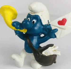 VTG 1978 Original SMURF Peyo 20031 Valentines Mailman Postman - Picture 1 of 3