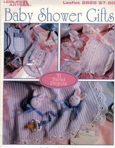 BABY SHOWER GIFTS 31 Thread Crochet Projects Leisures Arts Leaflet 2828 - Picture 1 of 5
