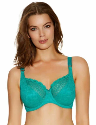 Sujetador de balcón con aros Freya Rio 3510 verde jade varias tallas nuevo con etiquetas Foto 1 de 4