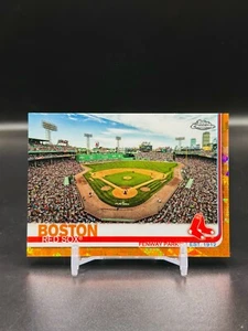 2019 Topps Chrome Sapphire - Boston Red Sox Orange Refractor /25 - Fenway Park - Picture 1 of 2