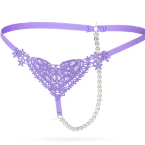 5er-Pack Set sexy freche Damen-Perlenhöschen Tanga G-Saiten Dessous Unterwäsche - Bild 1 von 5