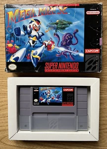 Mega Man X Super Nintendo SNES Boxed With Manual NTSC USA Version - Picture 1 of 2
