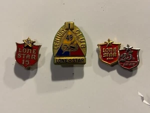 Lone Star Beer Multi Year Service Pins - Picture 1 of 1