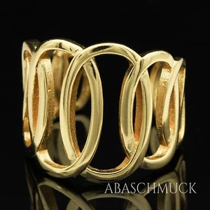 Silberring Silber 925 Ring  Verstellbar  vergoldet Offen R0991 schick, edel,  - Bild 1 von 10