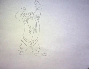 The Tom and Jerry Show 2014 Production Pencil LEN SIMON Animation Model Cel #NN - Picture 1 of 2