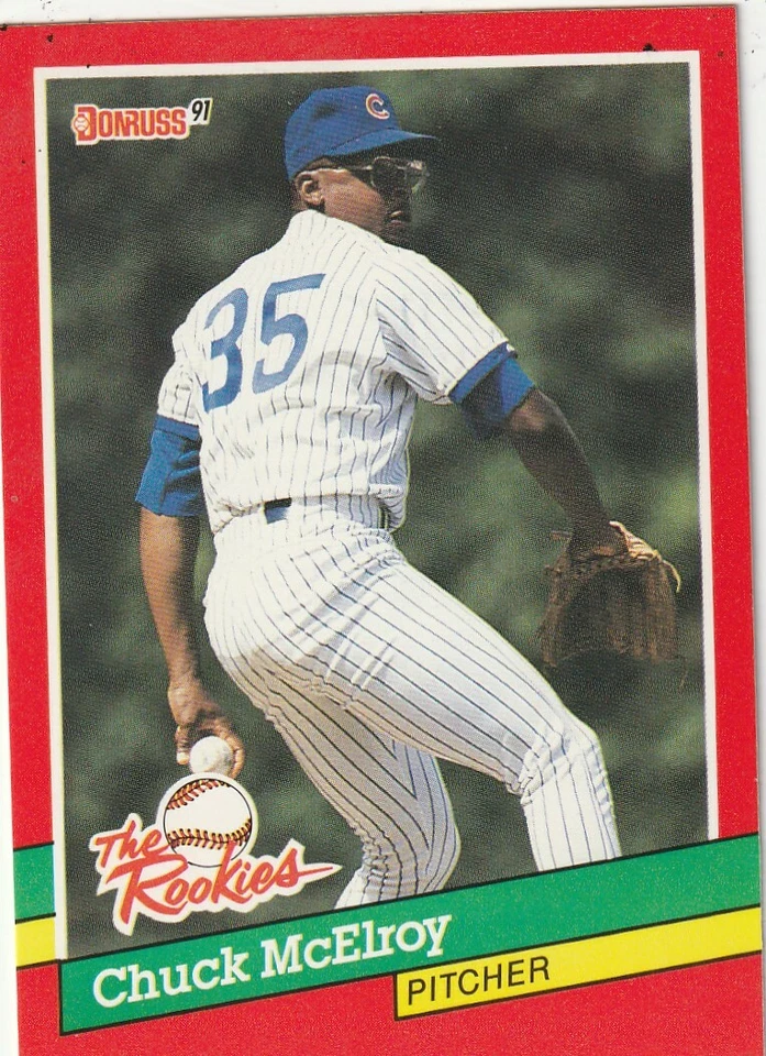 FREE SHIPPING-MINT-1991 Donruss The Rookies Chuck McElroy #49 CUBS - Image 1 of 1