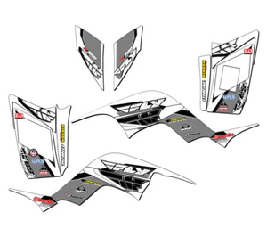 All Years RAPTOR 90 13 FLY White Senge Graphics Kit Compatible with Yamaha - Picture 1 of 7