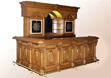10ft Beechwood Cocktail Bar With Marble Top - Home & Commercial Bars - Bar 270BE