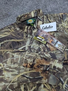 Cabela's Shirt Mens 2XL Max 4 Camo Long Sleeve Mesh Back Guide Shirt Hunting NEW - Picture 1 of 11