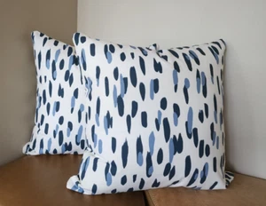 Madcap Cottage Mill Reef PAIR 22x22 Zippered Throw Pillow Cover Robert Allen NEW - Picture 1 of 16