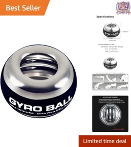 Power Gyro Ball Metal Training LED High Tension Wrist Strengthener Rehabilitate - Picture 1 of 9