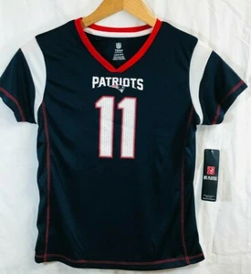 New England Patriots Julian Edelman Girls Bling Jersey Size Large 10/12 New Tags - Picture 1 of 8