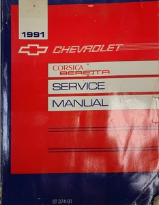 Chevrolet Corsica Beretta 1991 manual de servicio de taller de fábrica GM ST374-91 - Imagen 1 de 14