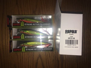 RAPALA x-RAP 12's---3 HOT STEEL COLORED FISHING LURES - Picture 1 of 1