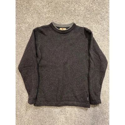 Suéter Woolrich Para Hombre Gris Medio Ónix Brezo Manga Larga Cuello Simulado * Foto 1 de 4